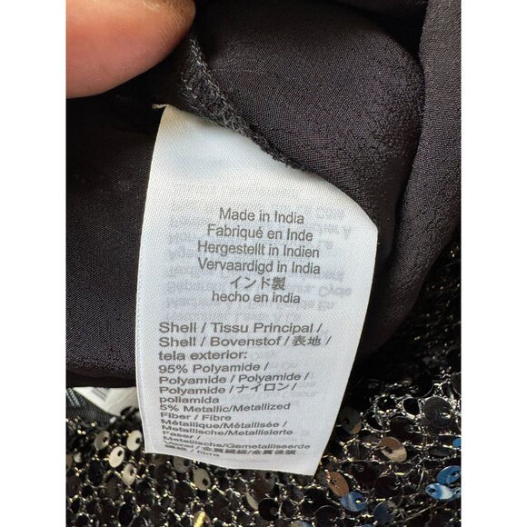 J.Crew Collection Sequin Top & Midi Skirt Set Black Size Small Top & 6 Skirt NWT - Picture 11 of 15